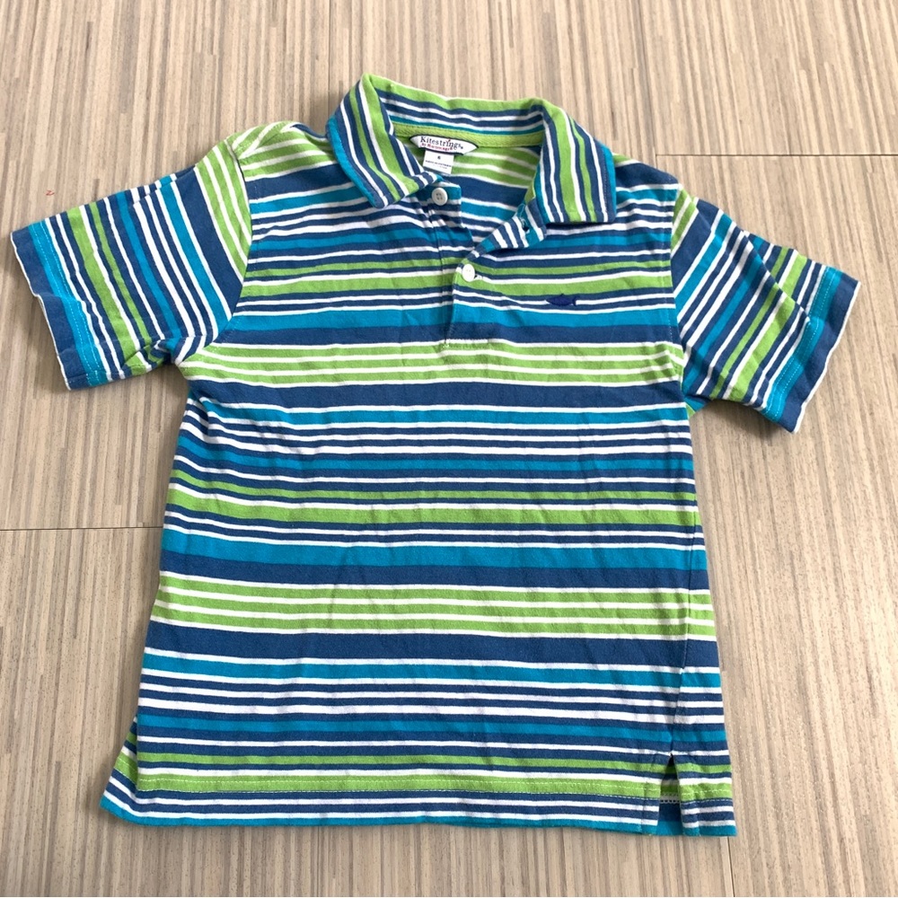 Hartstrings Boy’s Striped Polo size 6 EUC